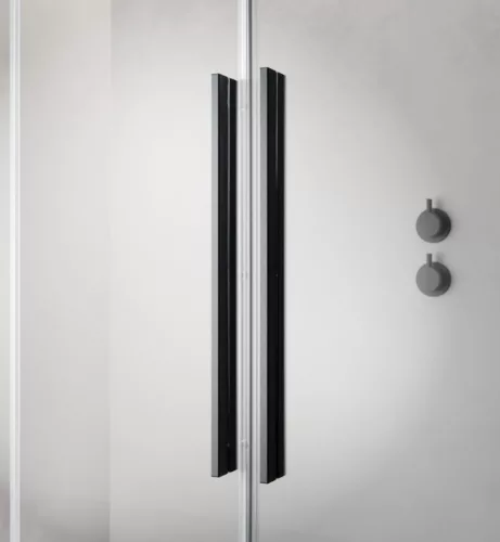Zuhanykabin, Radaway Furo Brushed GunMetal KDD szögletes zuhanykabin 110x80 átlátszó