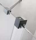Zuhanykabin, Radaway Furo Brushed GunMetal KDD szögletes zuhanykabin 110x80 átlátszó