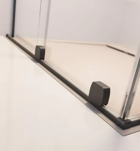 Zuhanykabin, Radaway Furo Brushed GunMetal KDD szögletes zuhanykabin 110x80 átlátszó