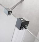 Zuhanykabin, Radaway Furo Brushed GunMetal KDD szögletes zuhanykabin 110x100 átlátszó