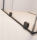 Zuhanykabin, Radaway Furo Brushed GunMetal KDD szögletes zuhanykabin 110x100 átlátszó