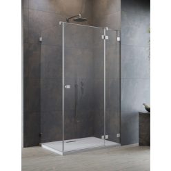   Zuhanykabin, Radaway Essenza Pro Brushed Nickel KDJ szögletes zuhanykabin 100x75 átlátszó jobbos