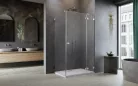 Zuhanykabin, Radaway Essenza Pro Brushed Nickel KDJ szögletes zuhanykabin 100x100 átlátszó balos