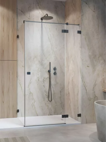 Zuhanykabin, Radaway Essenza Pro Brushed GunMetal KDJ szögletes zuhanykabin 110x90 átlátszó jobbo