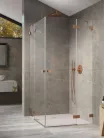 Zuhanykabin, Radaway Essenza Pro Brushed Copper KDD szögletes zuhanykabin 80x90 átlátszó