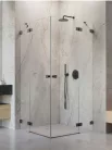 Zuhanykabin, Radaway Essenza Pro Brushed GunMetal KDD szögletes zuhanykabin 100x80 átlátszó