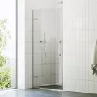 Zuhanyajtó, Ravak X0VV40A00Z1 Zuhanyajtó COSD1-80 króm + transparent