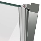 Zuhanyajtó, Ravak X0VV40A00Z1 Zuhanyajtó COSD1-80 króm + transparent