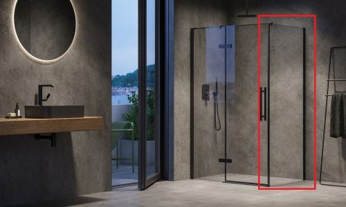 Fix zuhanyfal, Ravak X9VVA0300Z1 Fix zuhanyfal COPS-100 fekete + transparent