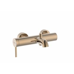   Kádtöltő csaptelep, Roca A5A029ERG0 Ona fali egykaros kádcsaptelep Rose Gold színben