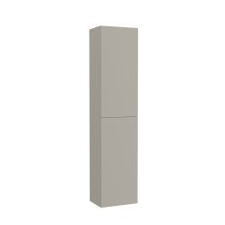   Álló szekrény, Roca Ona A857635510 kétajtós álló fürdőszoba szekrény 175 cm, matt szürke