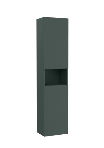 Álló szekrény, Roca Ona A857636513 kétajtós álló fürdőszoba szekrény nyitott polccal 175 cm,matt