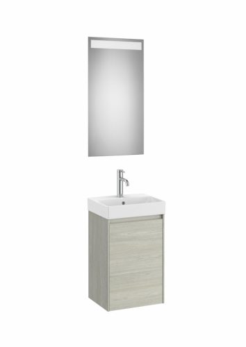 Komplett bútor, Roca Ona A851695512 mosdószekrény Pack mosdóval, tükörrel, világos tölgy
