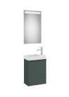 Komplett bútor, Roca Ona A851696513 mosdószekrény Pack kézmosóval, tükörrel, matt zöld