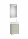 Komplett bútor, Roca Ona A851696512 mosdószekrény Pack kézmosóval, tükörrel, világos tölgy