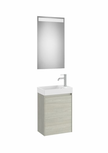 Komplett bútor, Roca Ona A851696512 mosdószekrény Pack kézmosóval, tükörrel, világos tölgy