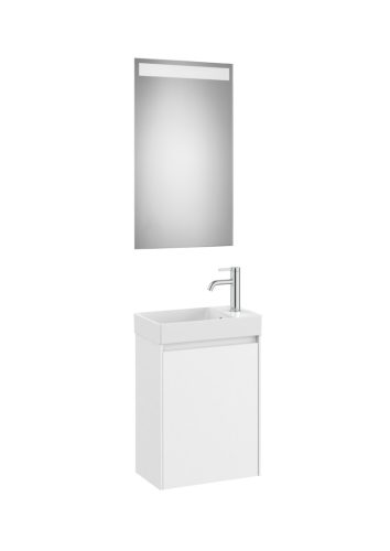 Komplett bútor, Roca Ona A851696509 mosdószekrény Pack kézmosóval, tükörrel, fehér