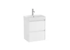 Alsó szekrény, Roca Ona A851682509 kompakt mosdószekrény mosdóval, matt fehér