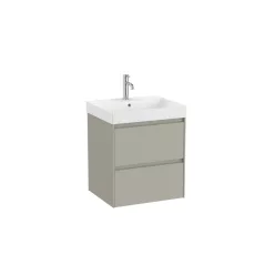   Alsó szekrény, Roca Ona A851687510 mosdószekrény mosdóval, matt szürke