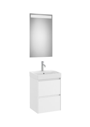 Komplett bútor, Roca Ona A851697509 mosdószekrény Pack mosdóval, tükörrel, matt fehér