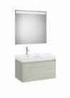 Komplett bútor, Roca Ona A851722512 mosdószekrény Pack balos mosdóval, tükörrel, világos tölgy