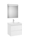 Komplett bútor, Roca Ona A851705509 mosdószekrény Pack mosdóval, tükörrel, matt fehér