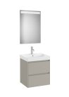 Komplett bútor, Roca Ona A851703510 mosdószekrény Pack mosdóval, tükörrel, matt szürke