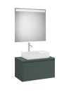 Komplett bútor, Roca Ona A851712513 mosdószekrény Pack tükörrel, matt zöld