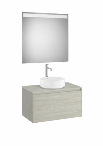 Komplett bútor, Roca Ona A851712512 mosdószekrény Pack tükörrel, világos tölgy