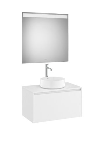 Komplett bútor, Roca Ona A851712509 mosdószekrény Pack tükörrel, matt fehér