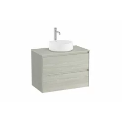   Alsó szekrény, Roca Ona A851728512 mosdószekrény középre ráültethető mosdóhoz, világos tölgy