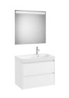Komplett bútor, Roca Ona A851706509 mosdószekrény Pack jobbos mosdóval, tükörrel, matt fehér
