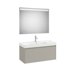  Komplett bútor, Roca Ona A851702510 mosdószekrény Pack tükörrel,mosdóval, matt szürke