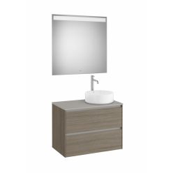   Komplett bútor, Roca Ona A851715511 mosdószekrény Pack tükörrel, jobboldali ráültethető mosdóhoz,