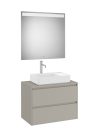 Komplett bútor, Roca Ona A851716510 mosdószekrény Pack tükörrel, középre ráültethető mosdóhoz, ma