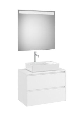 Komplett bútor, Roca Ona A851716509 mosdószekrény Pack tükörrel, középre ráültethető mosdóhoz, ma
