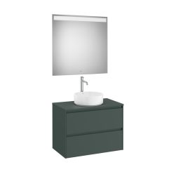   Komplett bútor, Roca Ona A851716513 mosdószekrény Pack tükörrel, középre ráültethető mosdóhoz, ma