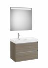 Komplett bútor, Roca Ona A851708511 mosdószekrény Pack balos mosdóval, tükörrel, sötét szilfa