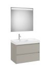 Komplett bútor, Roca Ona A851708510 mosdószekrény Pack balos mosdóval, tükörrel, matt szürke
