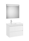 Komplett bútor, Roca Ona A851708509 mosdószekrény Pack balos mosdóval, tükörrel, matt fehér