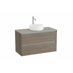   Alsó szekrény, Roca Ona A851730511 mosdószekrény ráültethető mosdóhoz, sötét szilfa
