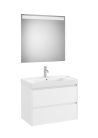 Komplett bútor, Roca Ona A851707509 Unik mosdó+mosdószekrény, tükörrel, matt fehér