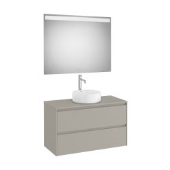   Komplett bútor, Roca Ona A851718510 mosdószekrény Pack ráültethető mosdóhoz, tükörrel