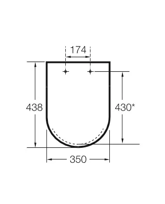 WC tető, Roca Debba A801B22003 Round Slim wc ülőke fedéllel lecsapódásgátló mechanizmussal