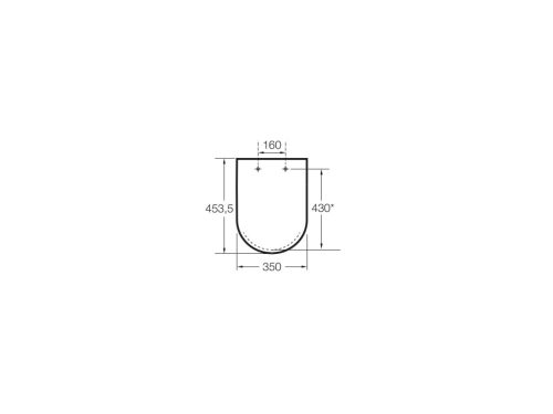 WC tető, Roca The Gap A80147200B Wc ülőke és fedél Soft Close