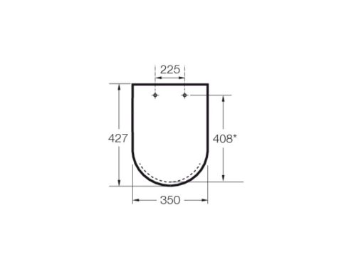 WC tető, Roca The Gap A801732001 Square Compact Slim SoftClose wc-ülőke fedéllel