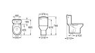 WC, Roca Victoria A342394000 alsó kifolyású monoblokkos WC-csésze