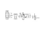 WC, Roca The Gap A347737000 Square Rimless álló wc-csésze