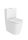 WC, Roca Inspira A342529620 Round Rimless compact falra tolható monoblokkos wc-csésze 600 mm hoss