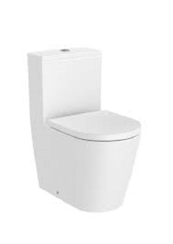 WC, Roca Inspira A342529620 Round Rimless compact falra tolható monoblokkos wc-csésze 600 mm hoss